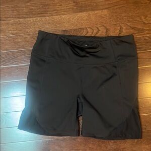 Athleta black bike / running shorts